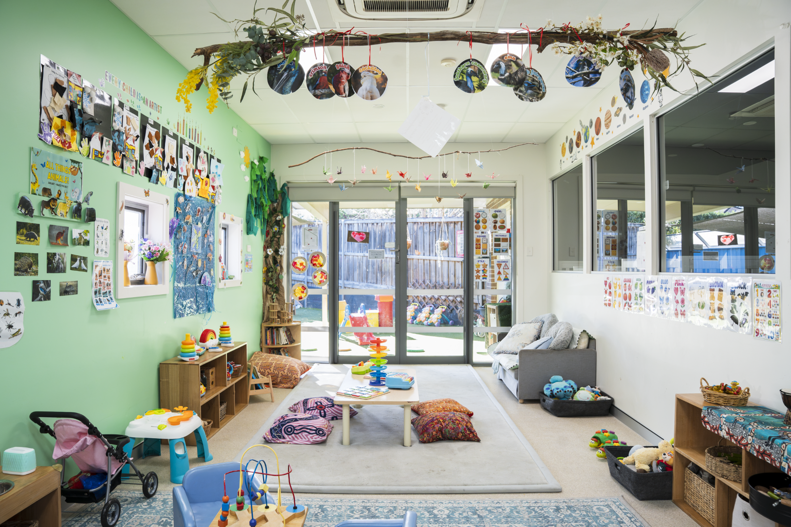 comfortable childcare room