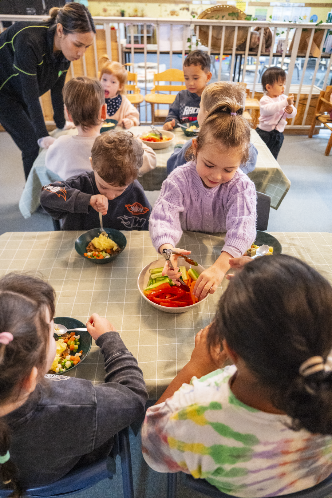 kids having their meal
